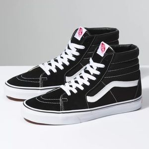 VANS black high tops size 6W